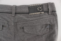 Ermanno Scervino Chic Gray Casual Cotton Pants
