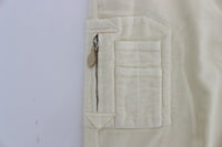 Ermanno Scervino Beige Capri Cropped Chic Pants