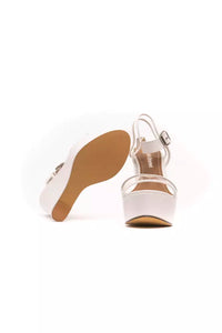 Péché Originel White Polyethylene Women's Wedge Sandal