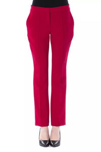BYBLOS Fuchsia Polyester Women Pant