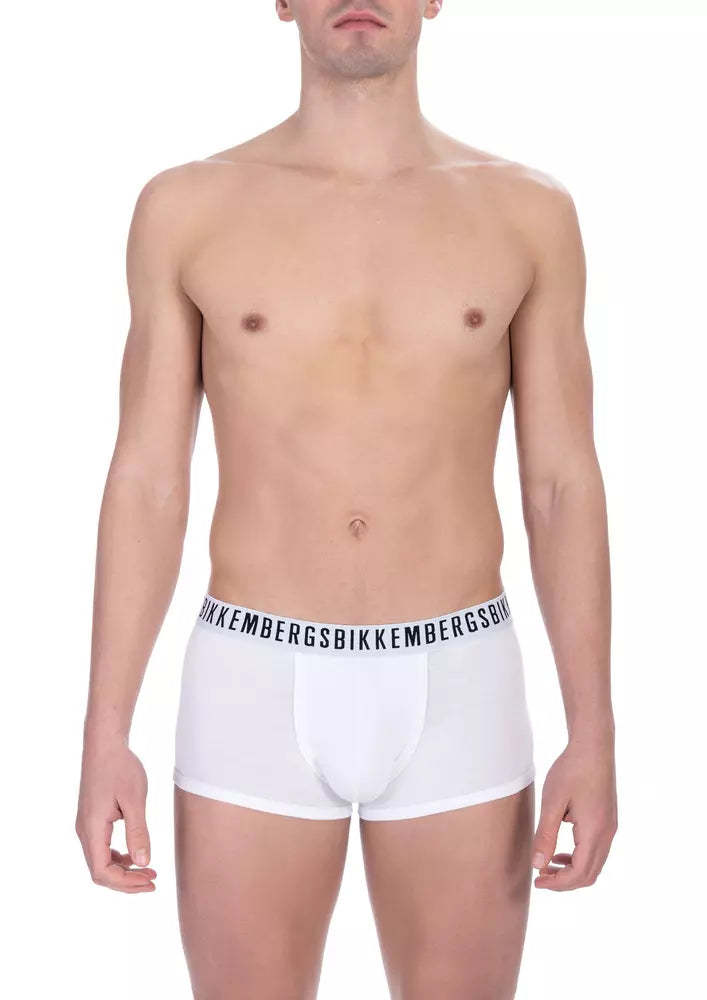 Bikkembergs White Cotton Men Underwear Pack