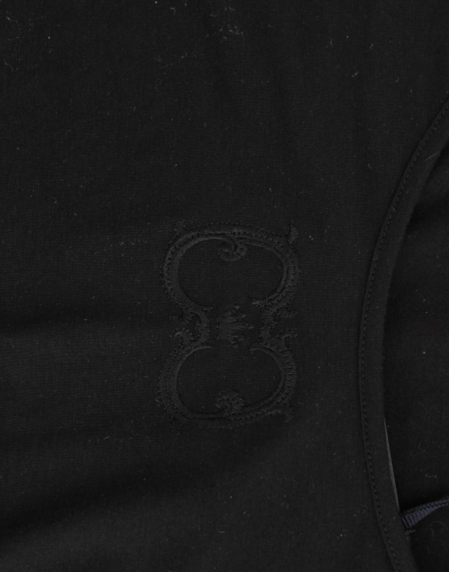 Cavalli Elegant Cap Sleeve Black Top