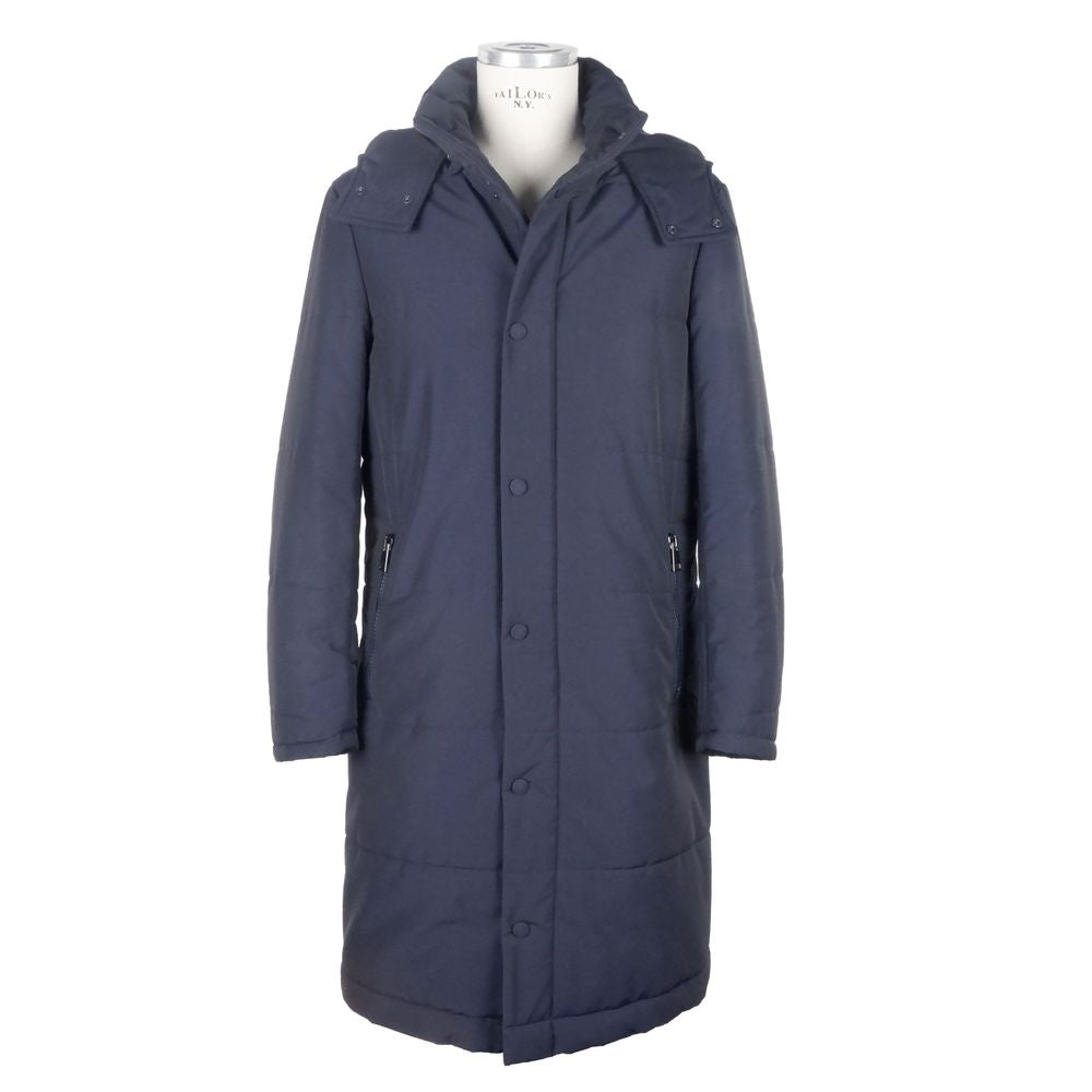 Made in Italy Blue Wool Men's Jacket