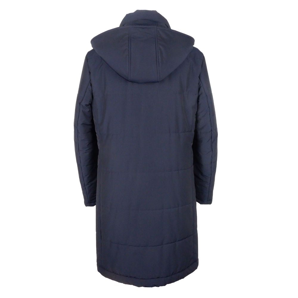 Made in Italy Blue Wool Men's Jacket