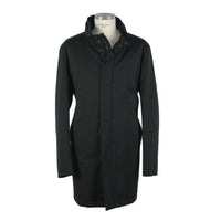 Made in Italy Black Wool Men's Jacket
