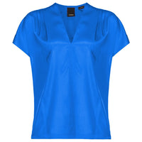 PINKO Blue Silk Sweater