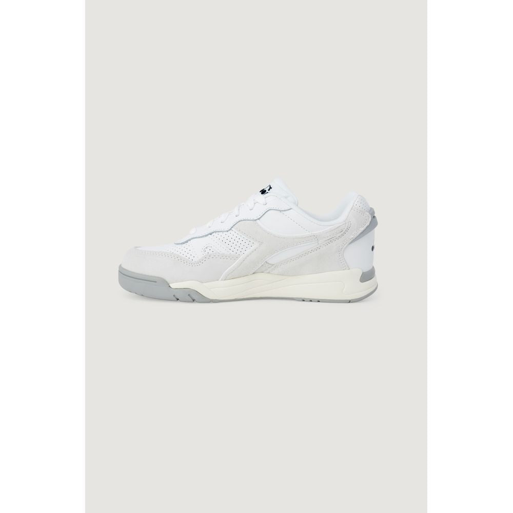 Diadora White Synthetic Leather Sneaker