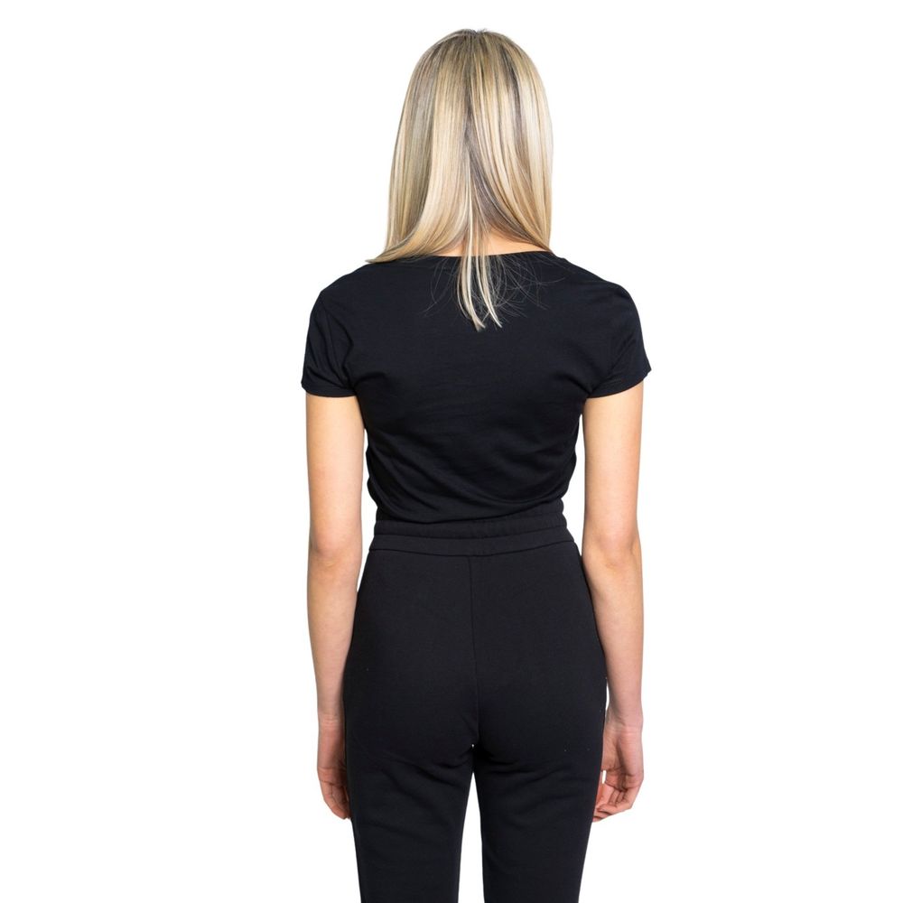 Armani Exchange Black Cotton T-Shirt