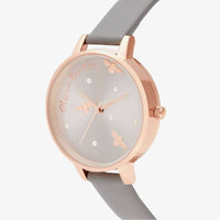 Olivia Burton Gray Artificial Leather Watch