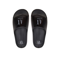 Armani Exchange Black And White Polyethylene Sandal