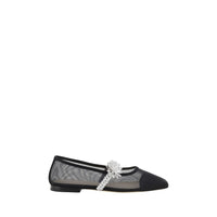 MACH & MACH Lotus Flower Ballerinas -black-flats