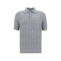 Brunello Cucinelli Ribbed Polo Shirt