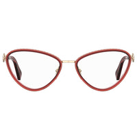 Moschino Burgundy Metal Frames