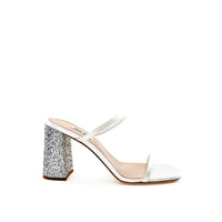 Miu Miu White Silk Sandals