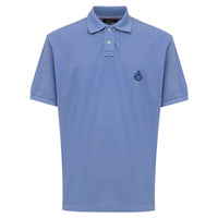 Canali Blue Cotton Polo Shirt
