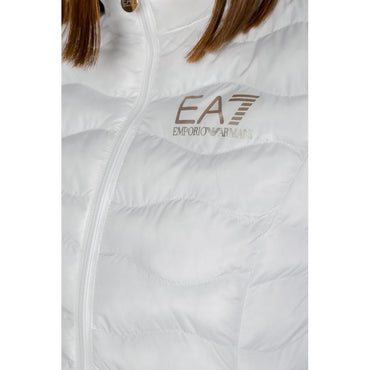 EA7 Emporio Armani White Polyester Jackets & Coat