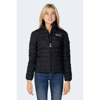 EA7 Emporio Armani Black Polyester Jackets & Coat