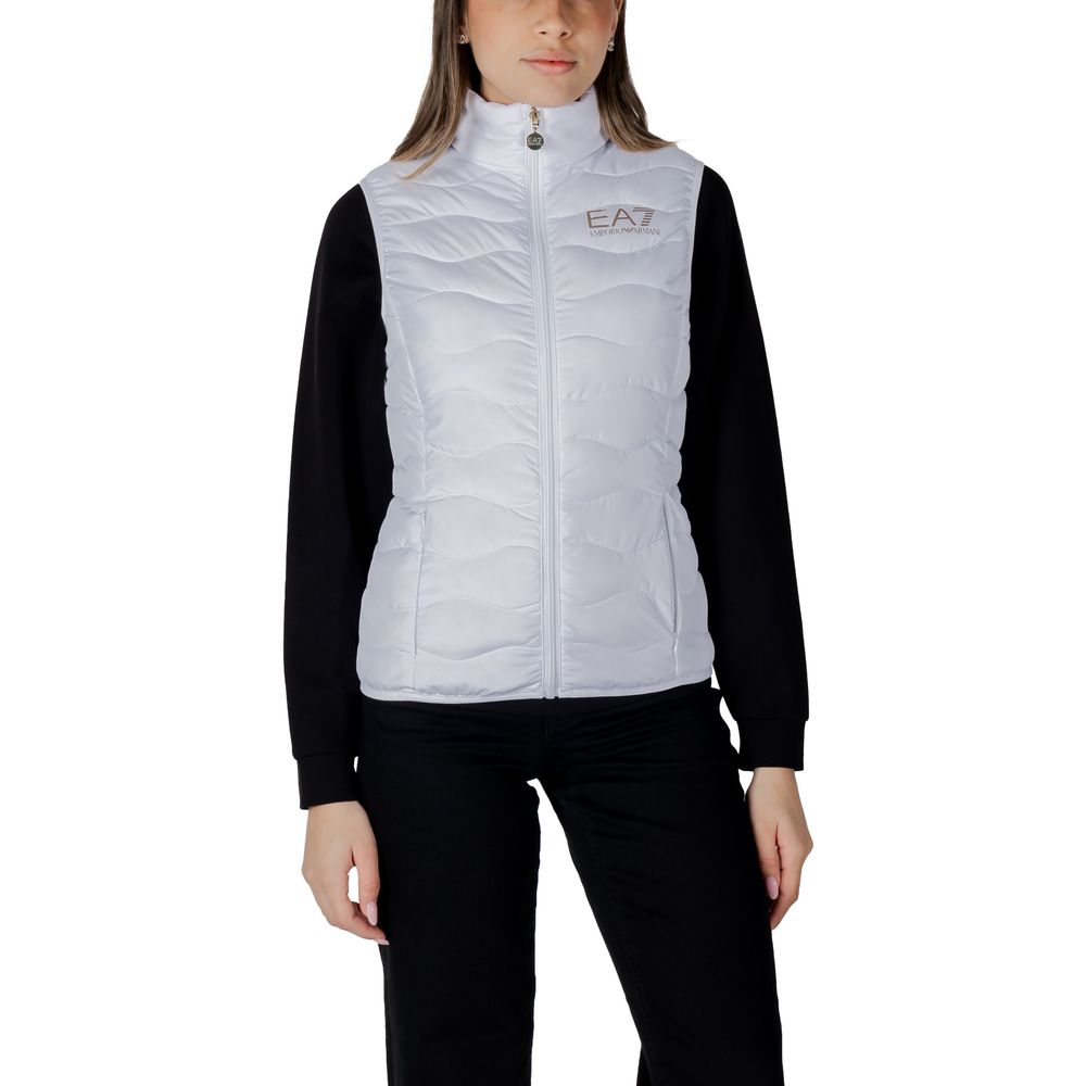 EA7 Emporio Armani White Polyester Jackets & Coat