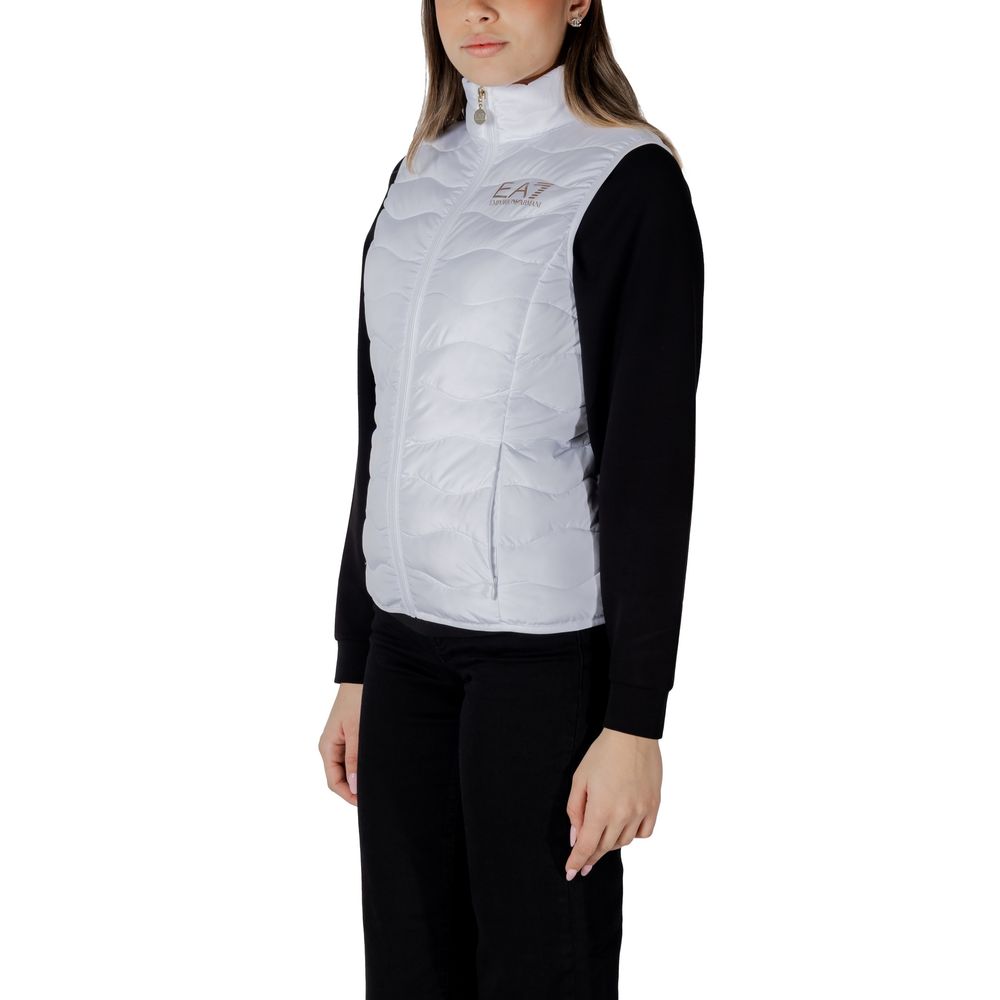 EA7 Emporio Armani White Polyester Jackets & Coat