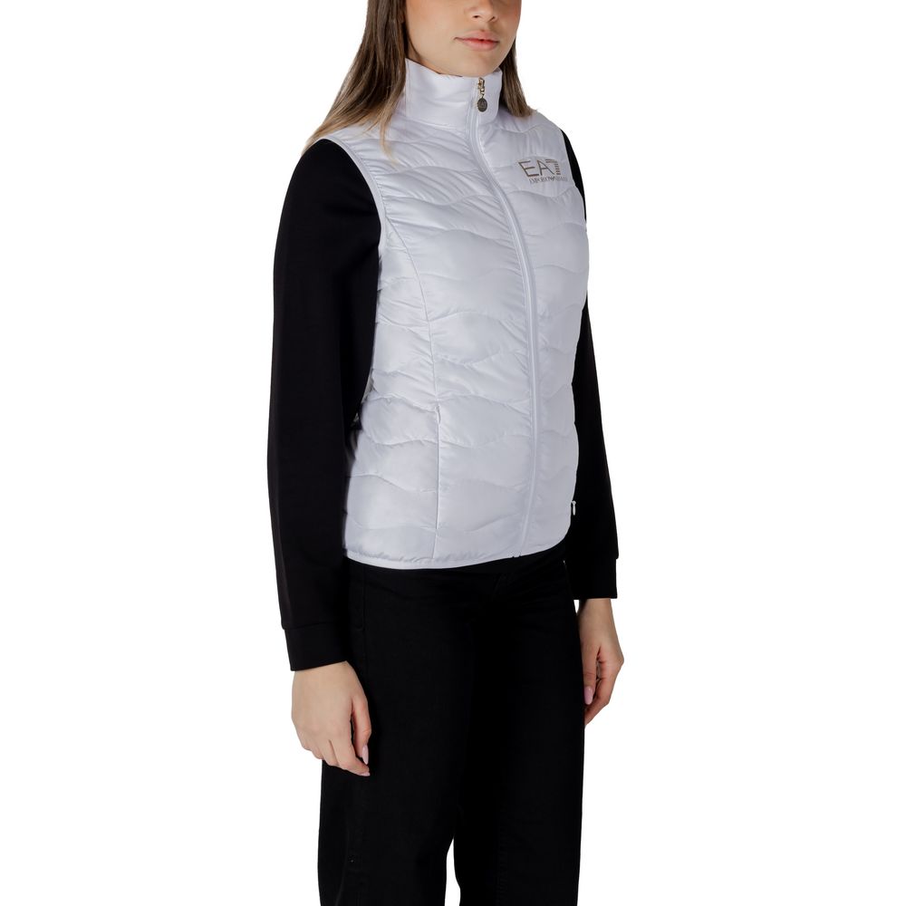 EA7 Emporio Armani White Polyester Jackets & Coat