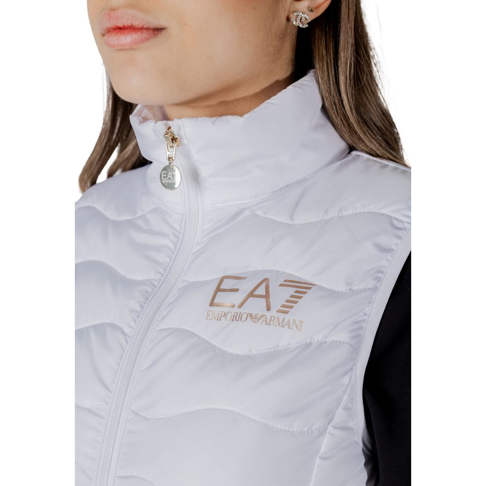 EA7 Emporio Armani White Polyester Jackets & Coat
