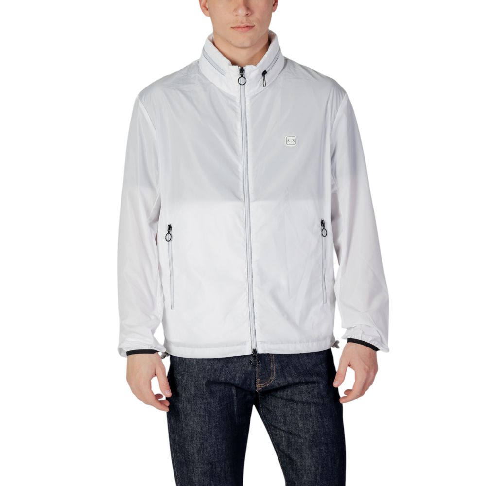 Armani Exchange White Polyester Jacket