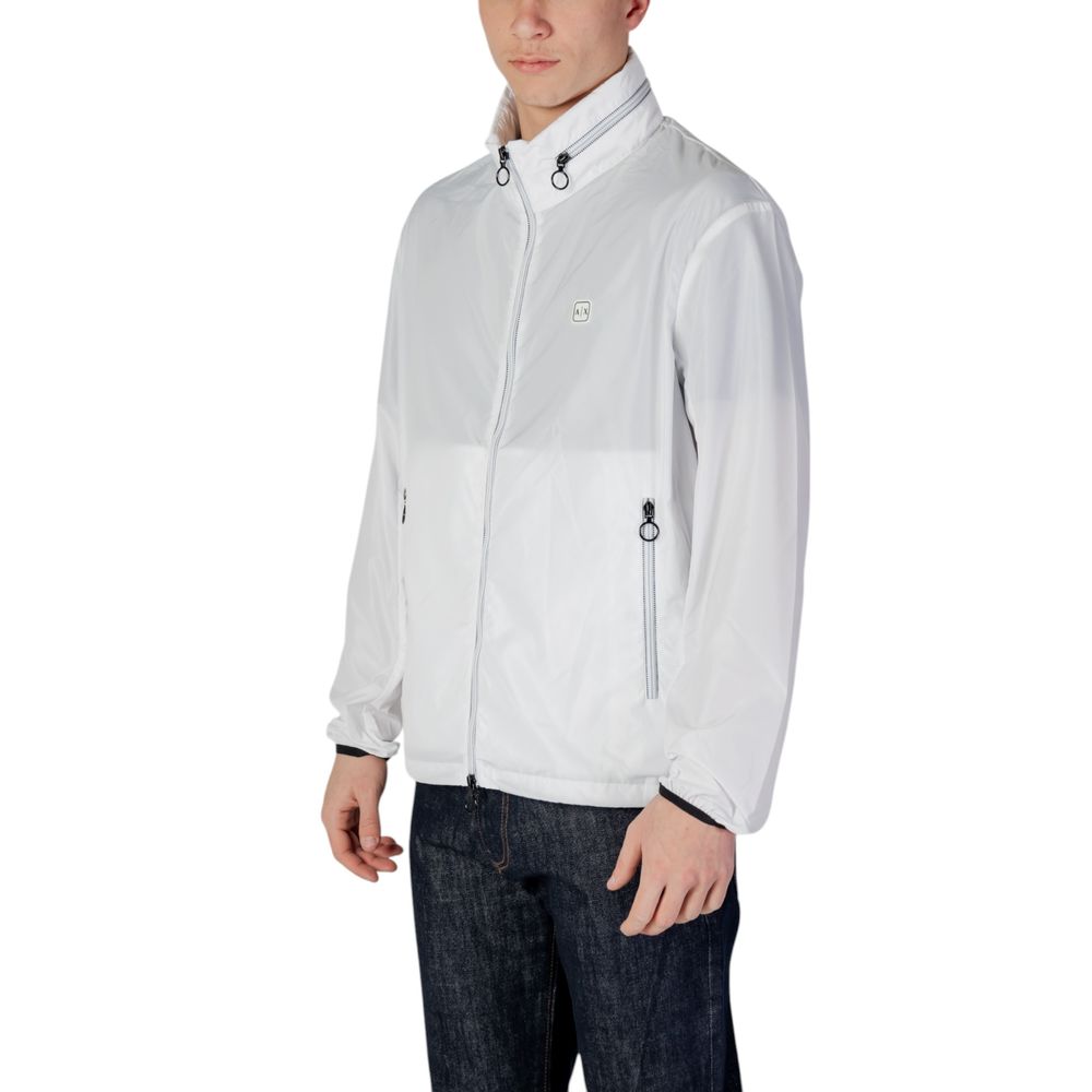 Armani Exchange White Polyester Jacket