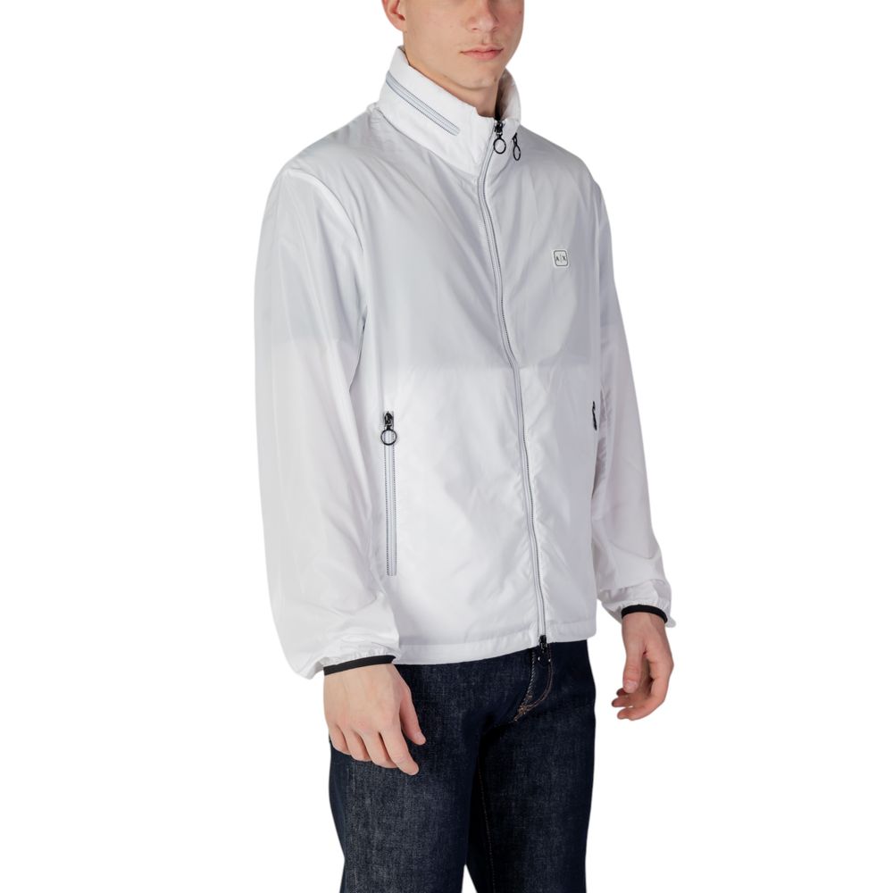 Armani Exchange White Polyester Jacket