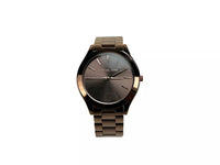 Michael Kors Slim Runway Brown Stainless Steel Watch MK3418 NO BOX