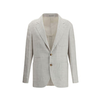 Brunello Cucinelli Check pattern linen Blazer