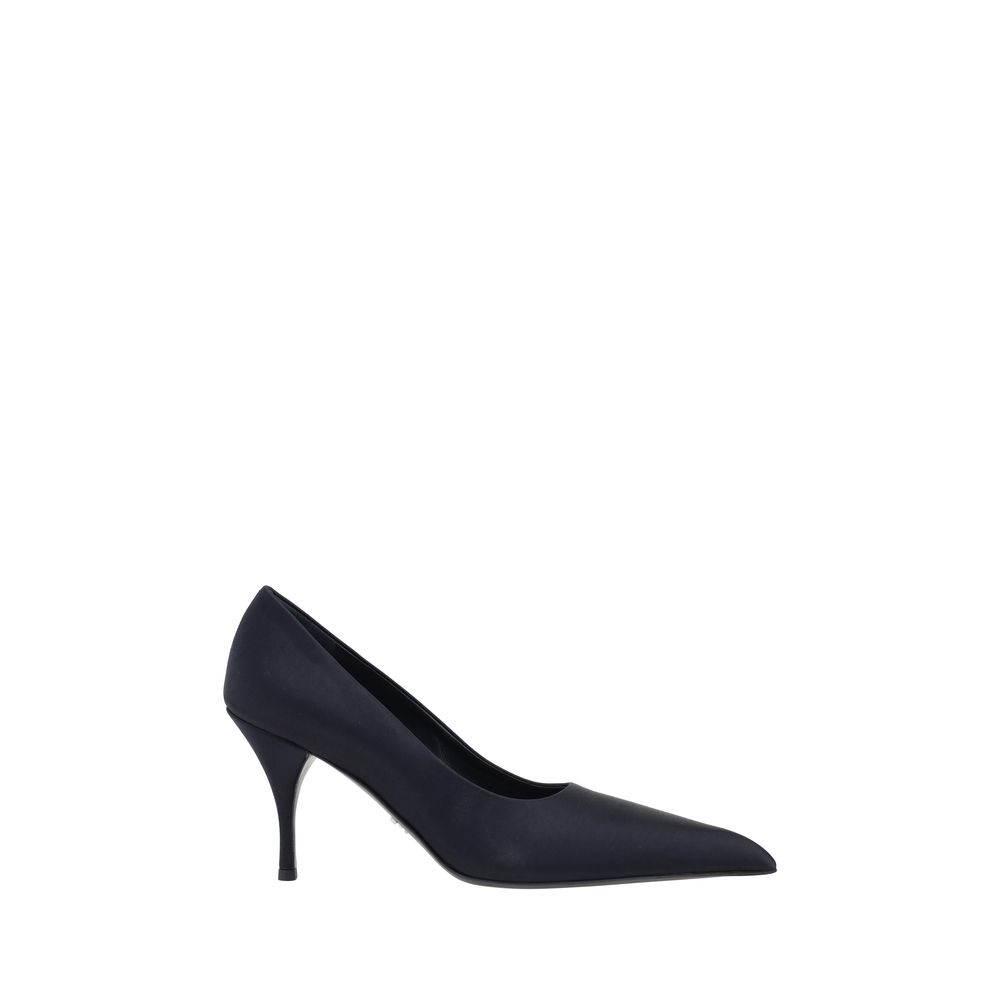 Prada Silk Satin Pumps - heels-Stilletos-black