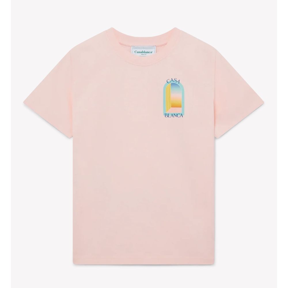 Casablanca Pink Cotton T-Shirt
