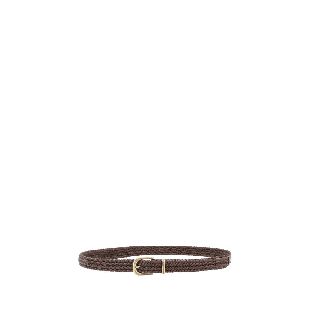 Brunello Cucinelli Braided stretch leather Belt