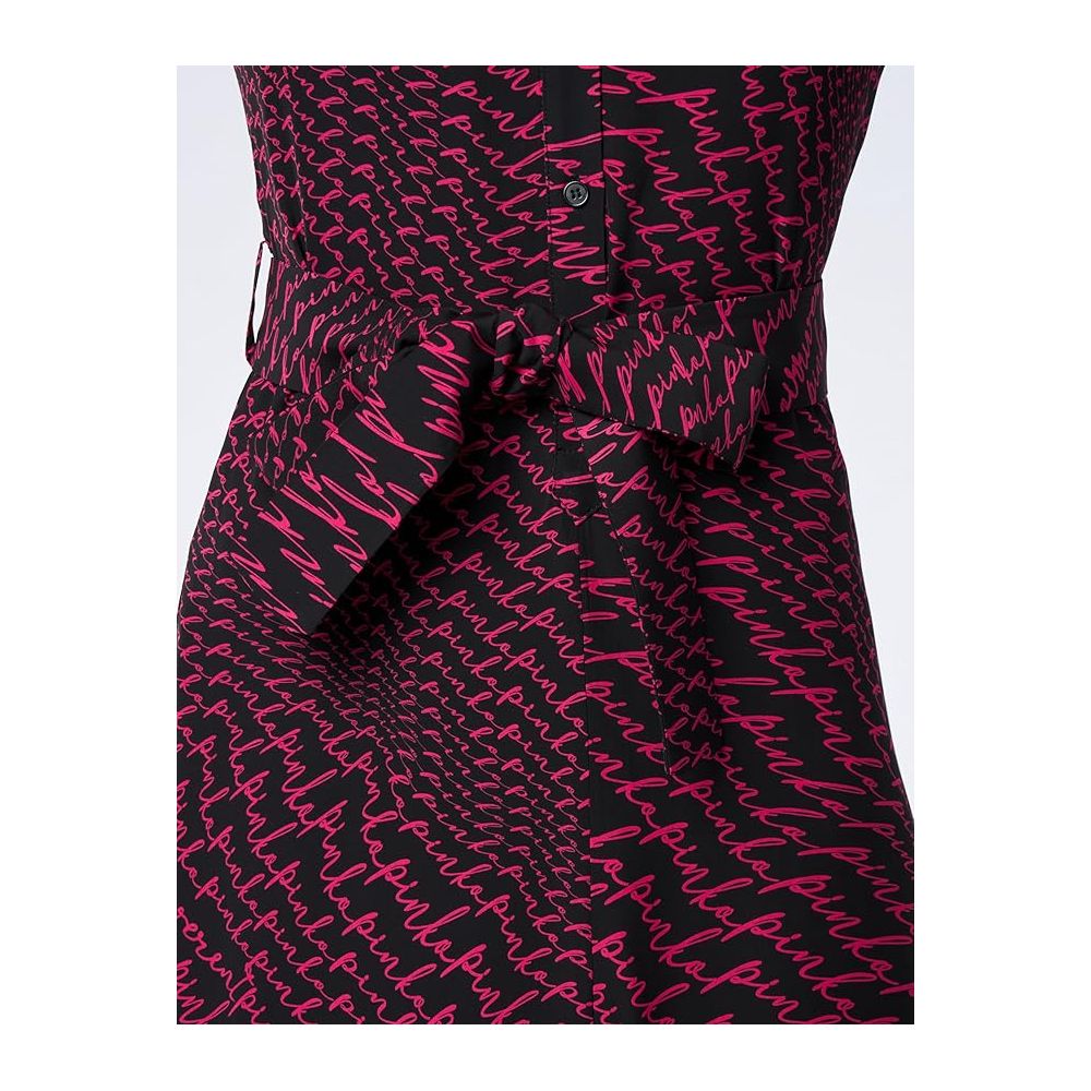 PINKO Black Polyester Dress