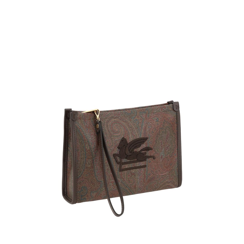 Etro Pouch bag with Pegaso detail