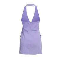 PINKO Purple Linen Dress