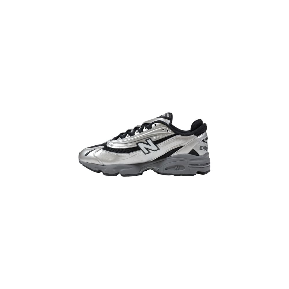 New Balance Silver Synthetic Sneaker