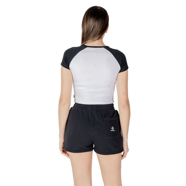 Converse Black And White Cotton Tops & T-Shirt