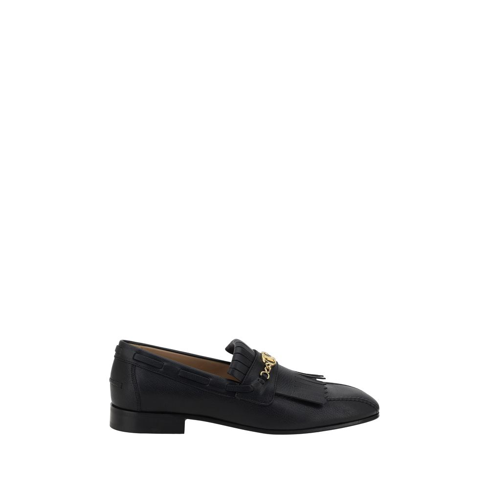 Valentino Garavani VLogo Loafers -black-tassle-