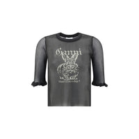 Ganni Sheer jacquard Top