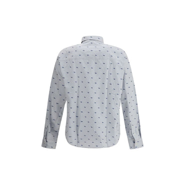 Maison Kitsuné Striped shirt with iconic fox
