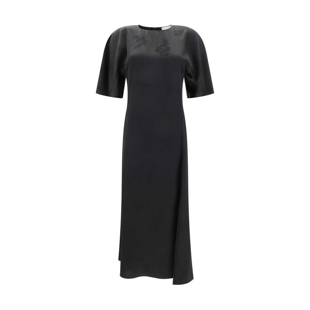 Ganni Satin Long Dress
