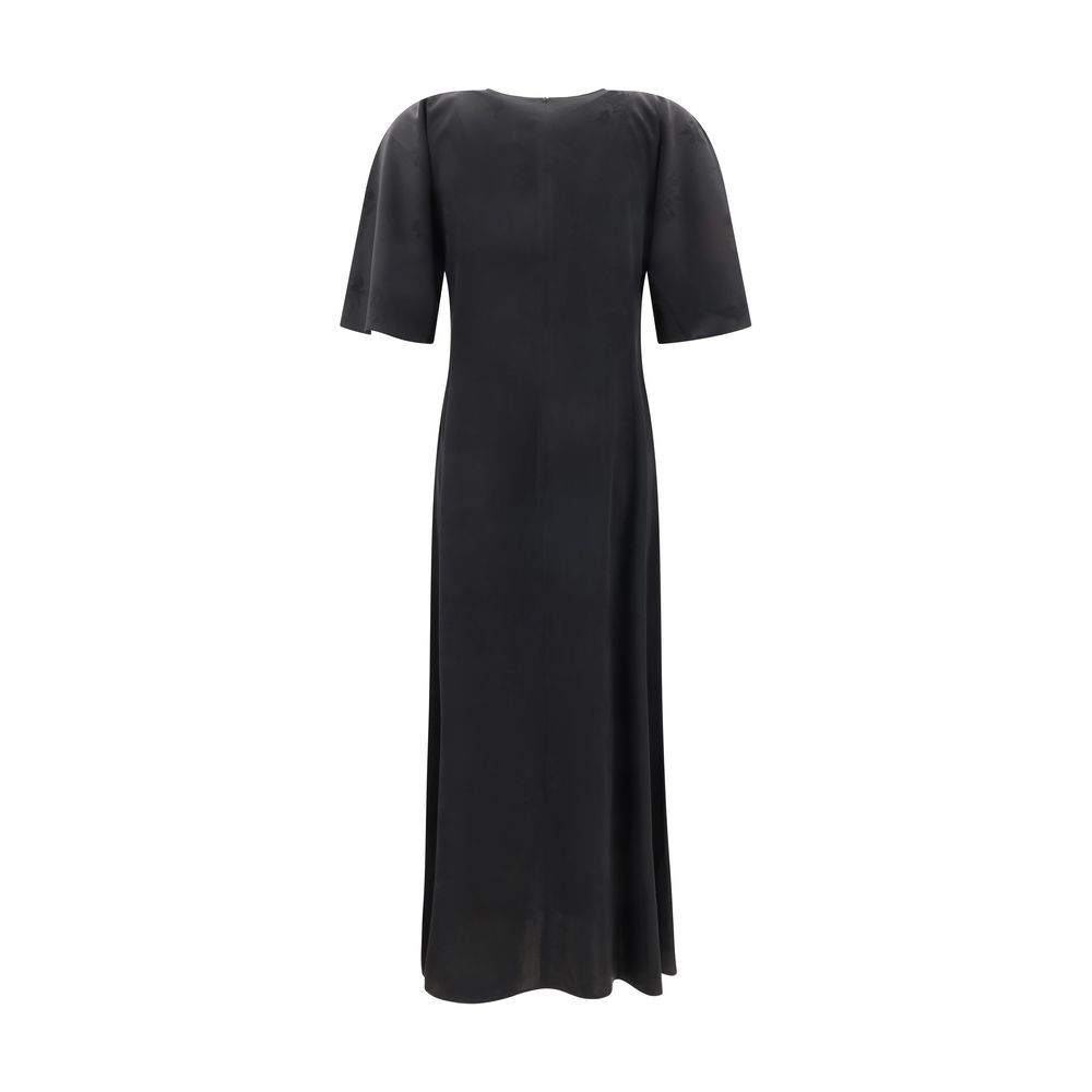 Ganni Satin Long Dress