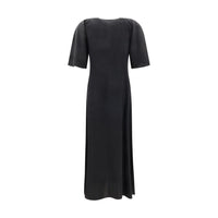 Ganni Satin Long Dress