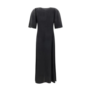 Ganni Satin Long Dress