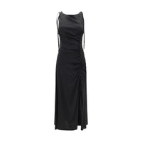 Ganni Satin Long Dress
