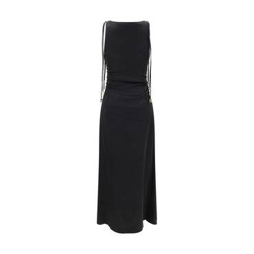Ganni Satin Long Dress