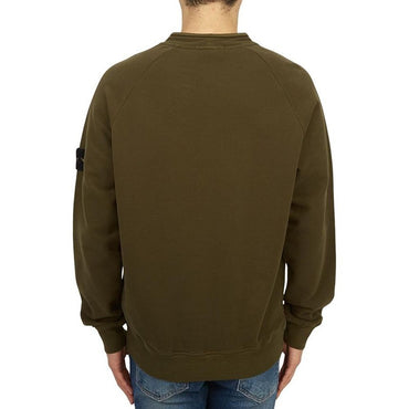 Stone Island Green Cotton Sweater