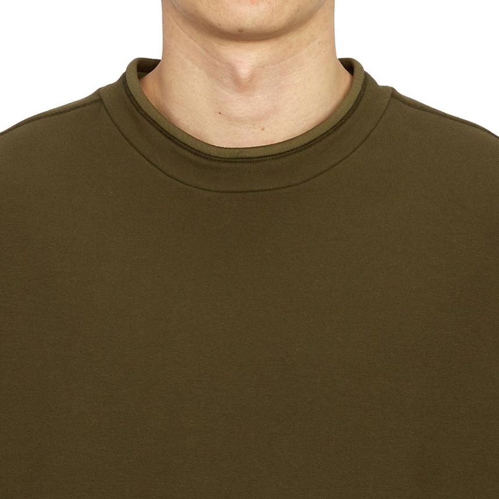 Stone Island Green Cotton Sweater