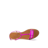 Salvatore Ferragamo Purple Leather Sandal